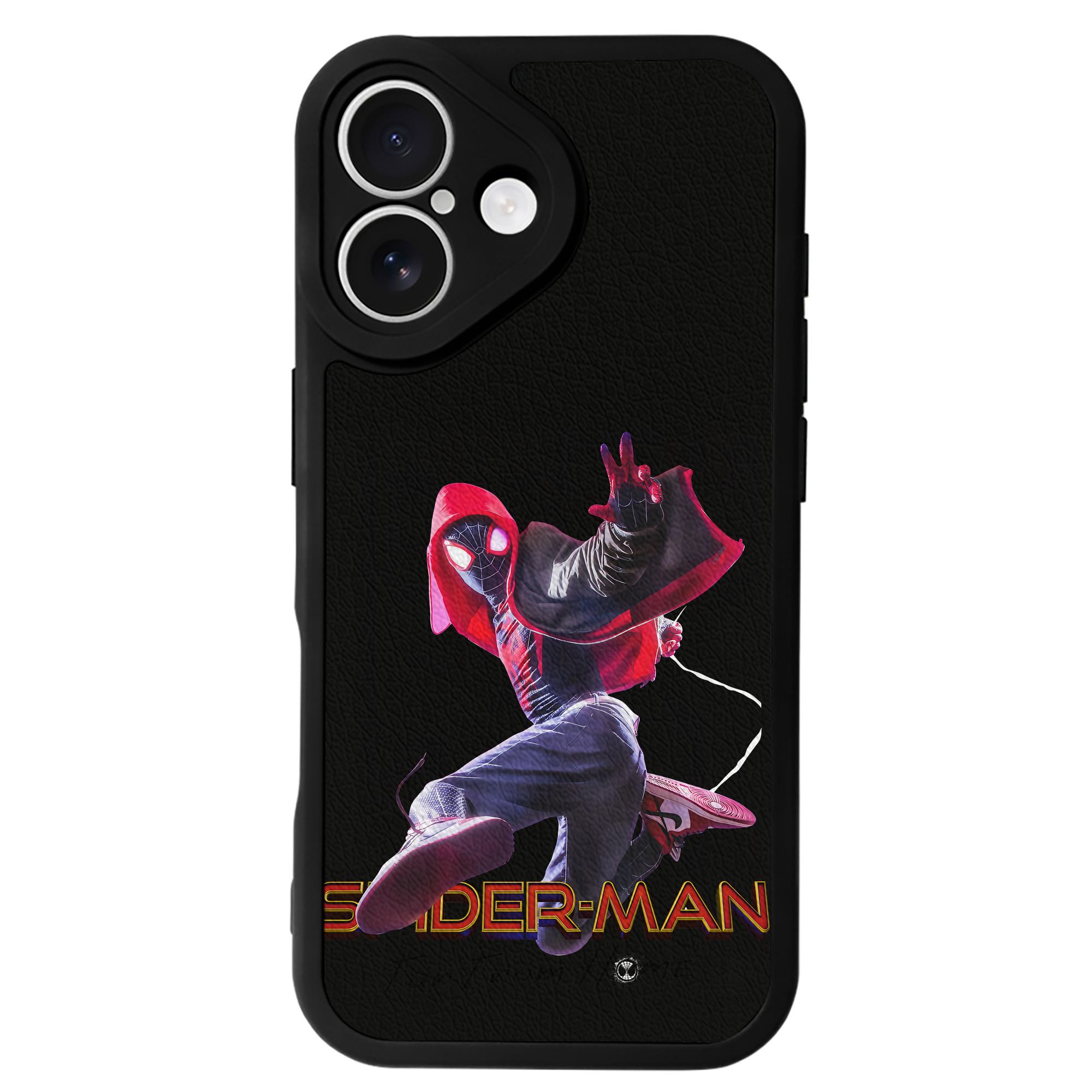 Spider Man スパイダーマン 【iPhone 16シリーズ対応】シリコンスマホケース（レザー調） 材質：シリコン